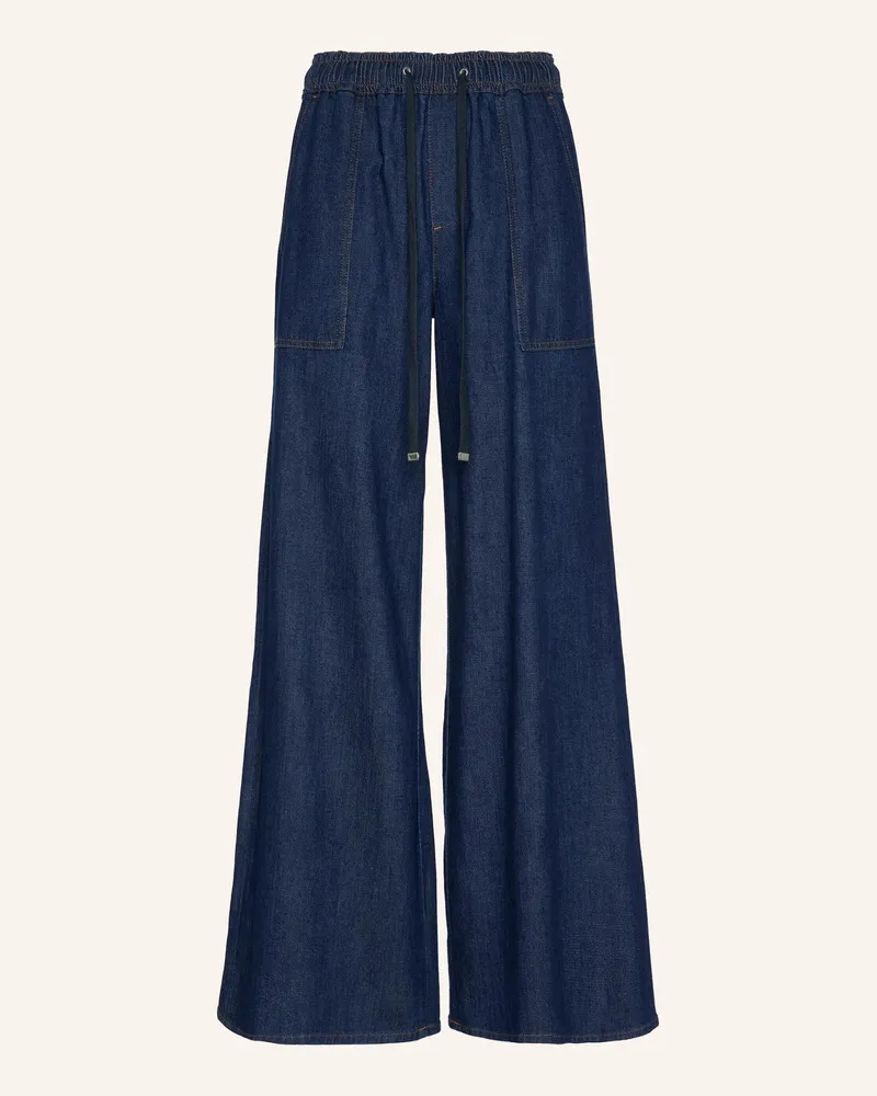 7 for all mankind Jeans Utility Pull On Wide Leg Wide Leg Fit blau Blau