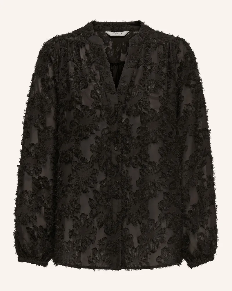 only Blusenshirt schwarz Schwarz