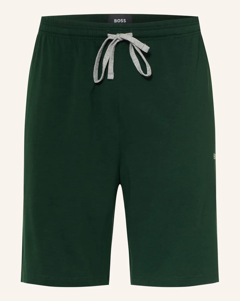 HUGO BOSS Lounge-Shorts Mix&Match gruen Dunkelgrün
