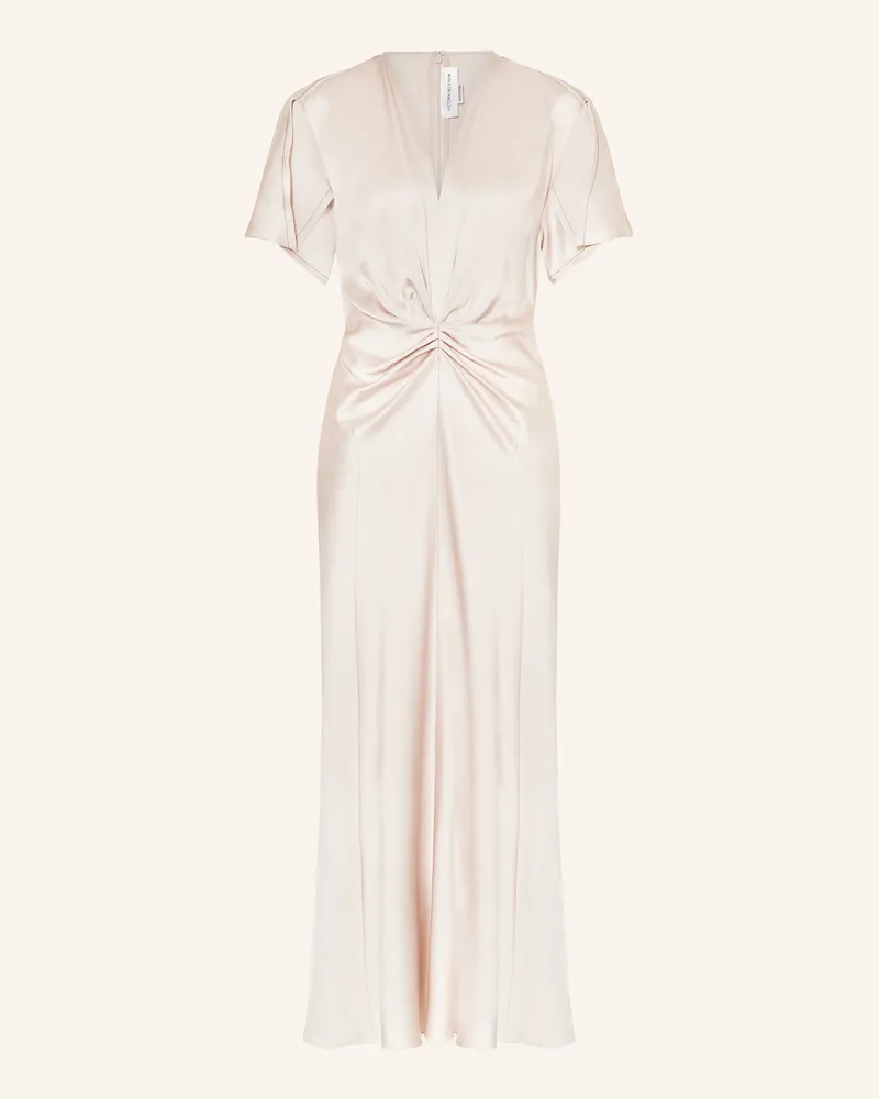 Victoria Beckham Satinkleid pink Hellrosa