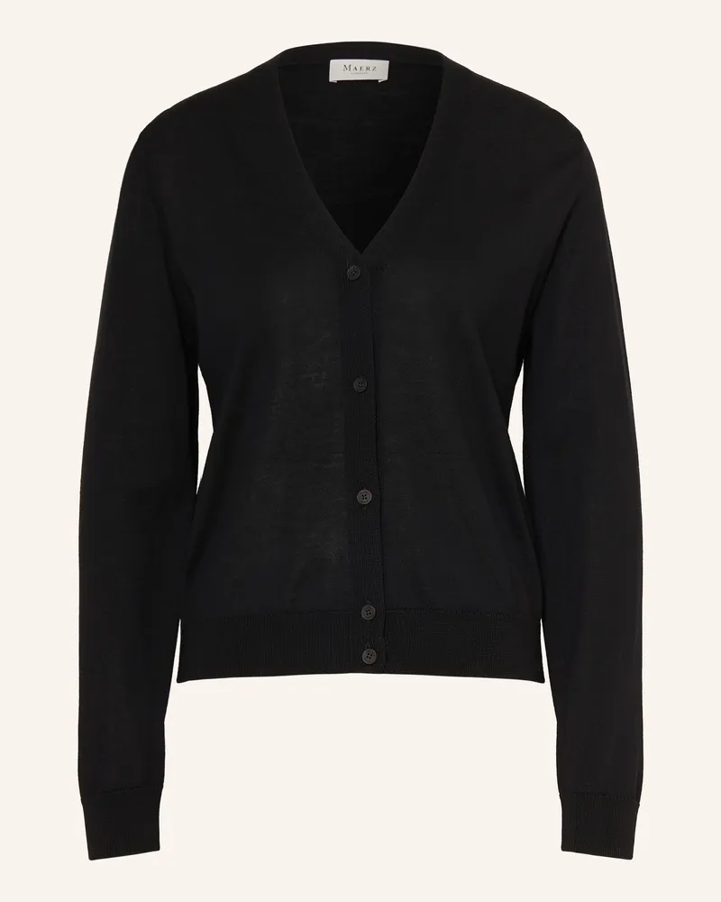 Maerz Strickjacke schwarz Schwarz