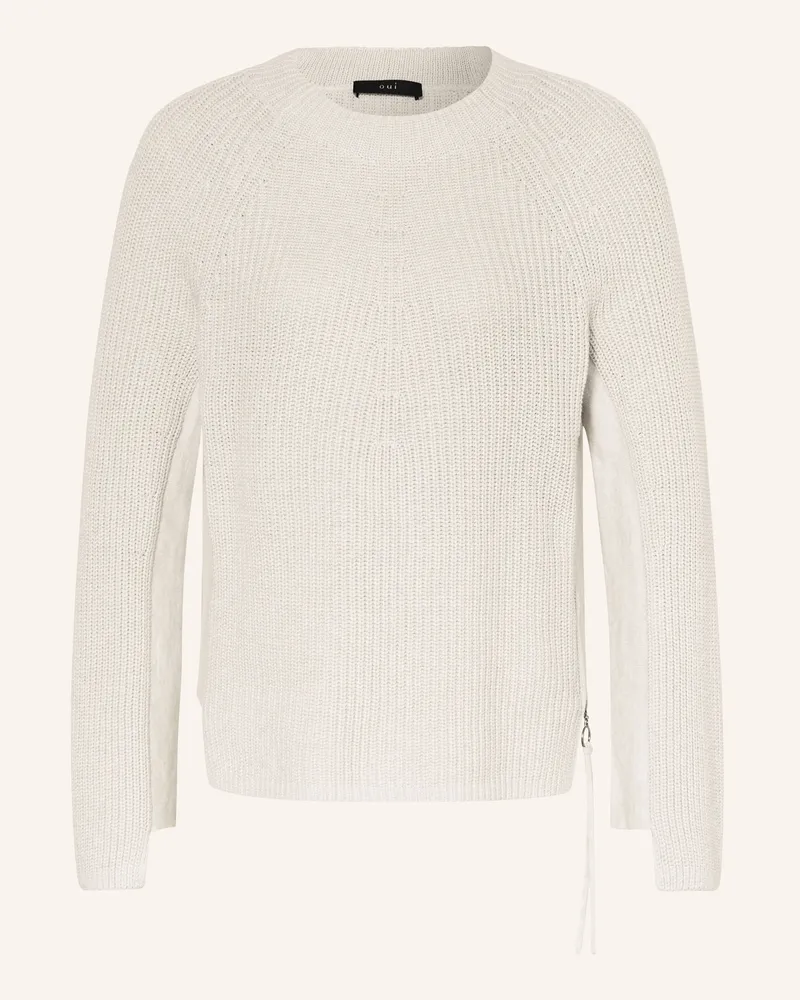 Oui  Pullover beige Creme