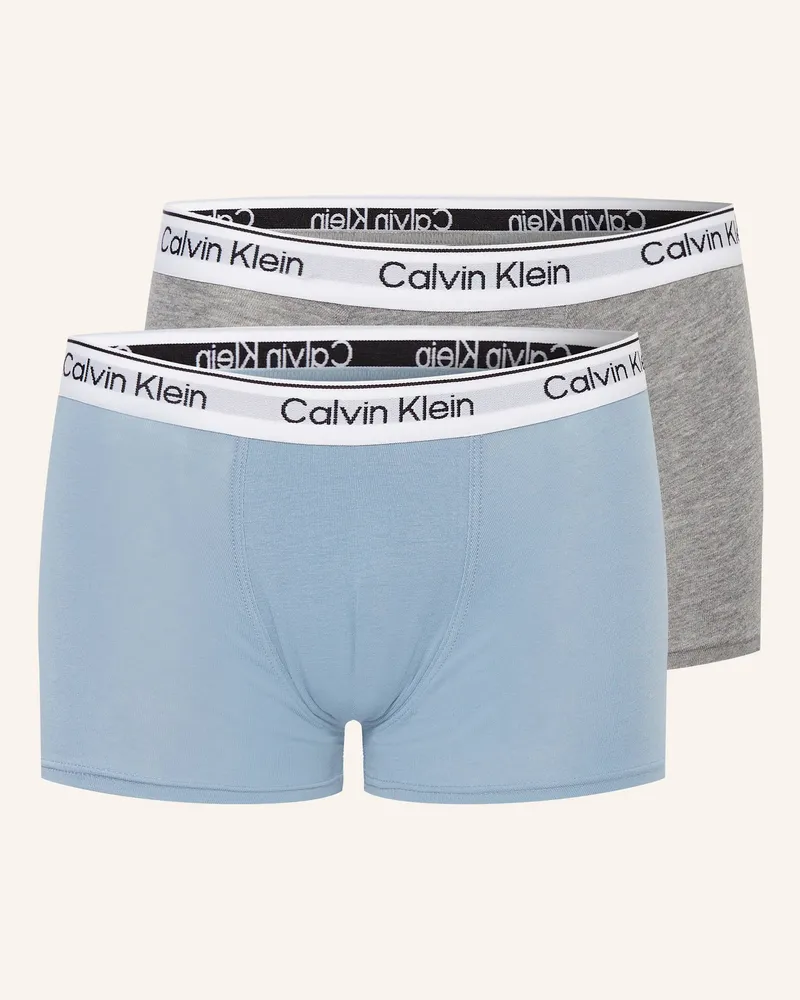 Calvin Klein 2er-Pack Boxershorts ICON COTTON STRETCH Hellblau