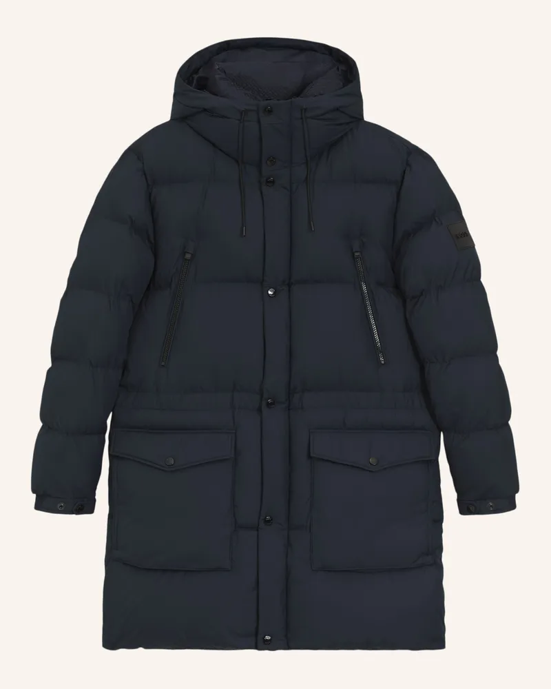 HUGO BOSS Casual Jacke H-CONDOLO2_IN Regular Fit Dunkelblau