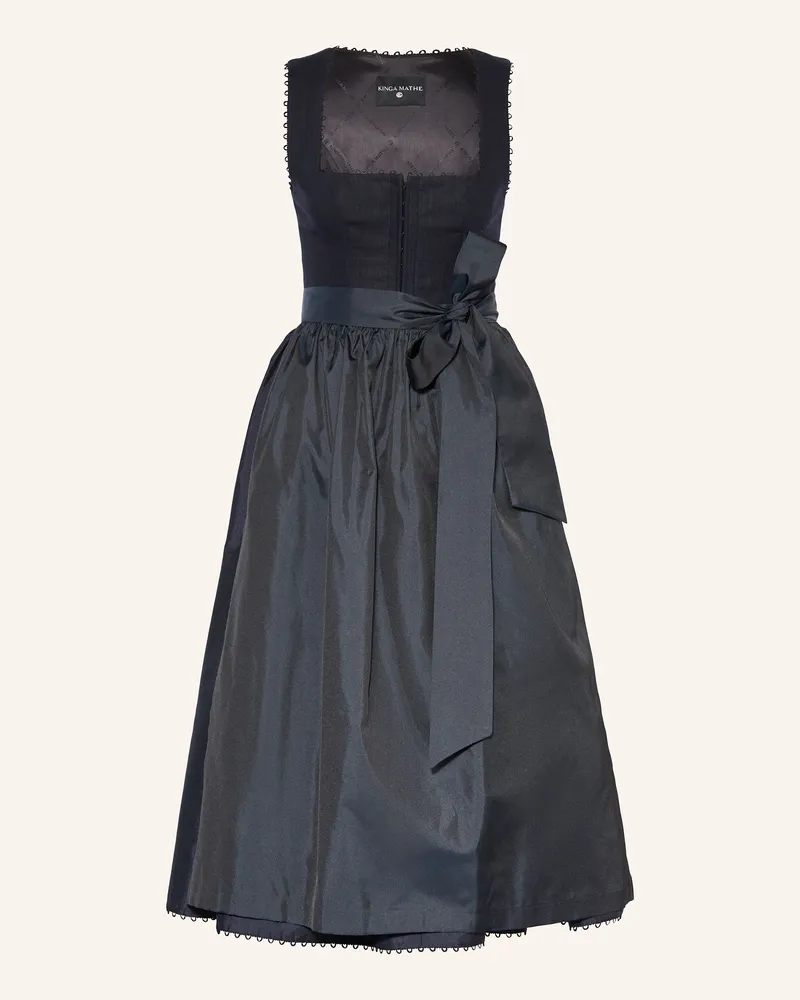 KINGA MATHE Dirndl MÜNCHEN mit Leinen Dunkelblau