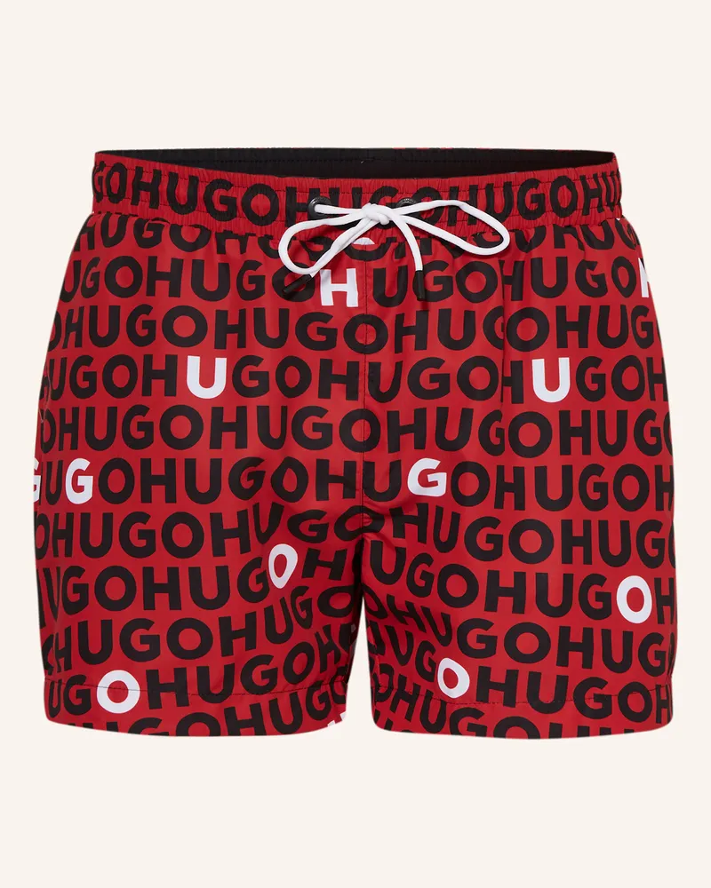 HUGO BOSS Badeshorts TORTUGA Rot