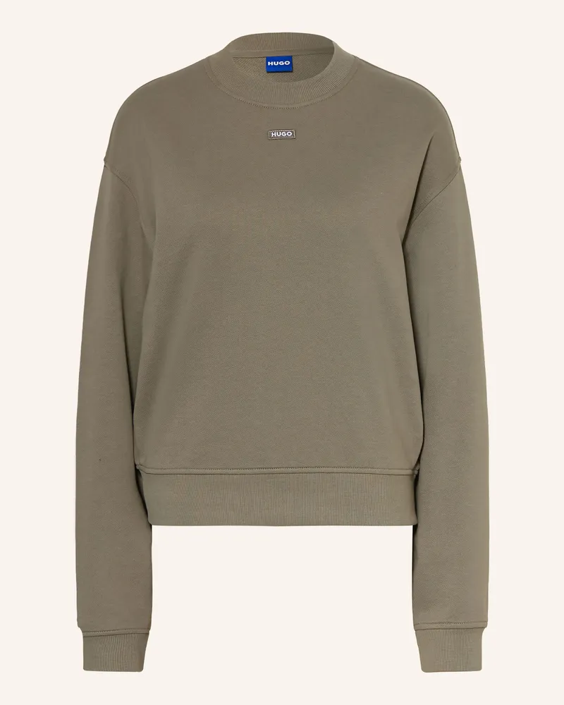 HUGO BOSS Sweatshirt Delessa gruen Khaki