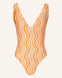 Seafolly Australia Badeanzug MOD SQUAD zum Wenden Orange