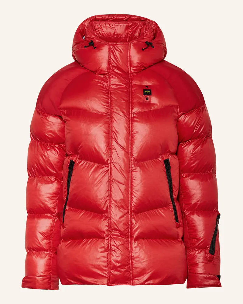 Blauer Steppjacke mit DUPONT™ SORONA®-Isolierung Rot