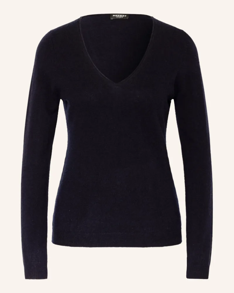 Repeat Cashmere-Pullover Dunkelblau
