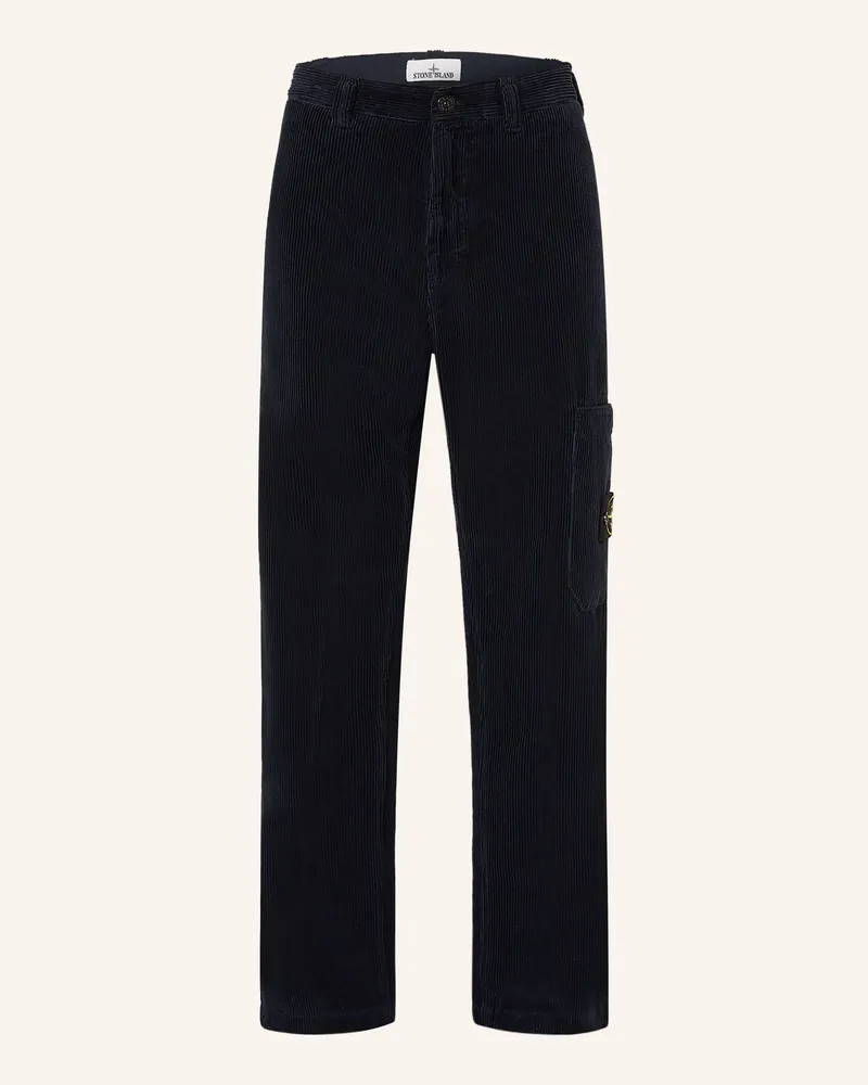 Stone Island Cordchino Tapered Fit Schwarz