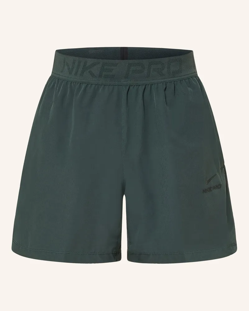 Nike Trainingsshorts Pro Dri-Fit gruen Dunkelgrün