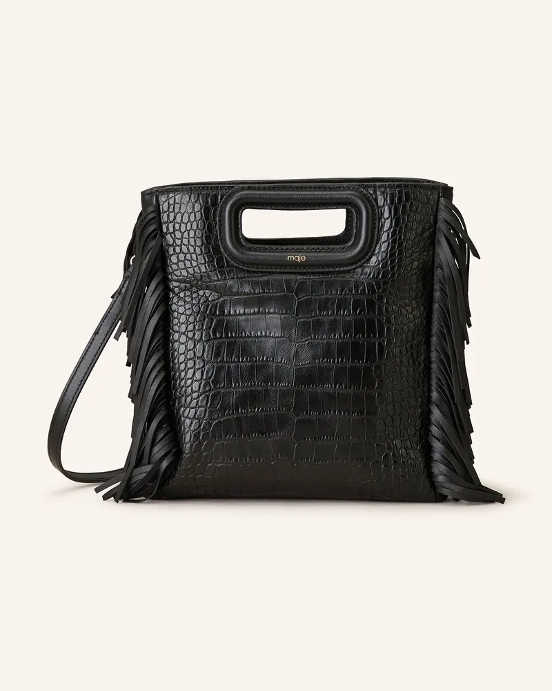Maje Schultertasche schwarz Schwarz