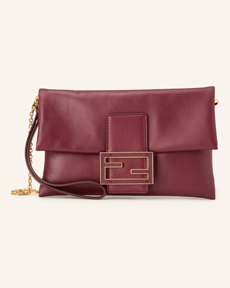 Fendi Clutch Mamma Baguette rot Dunkelrot
