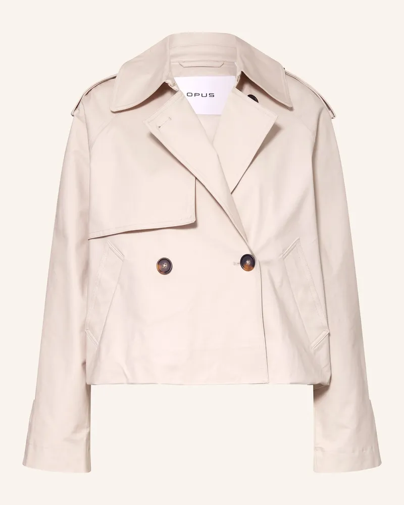 OPUS Cropped-Trenchcoat HAWENA Creme
