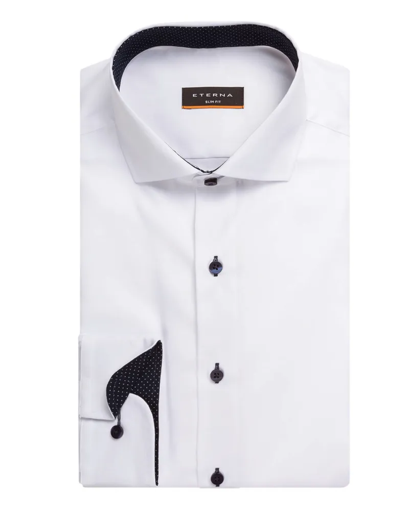 Eterna Hemd Slim Fit Weiss