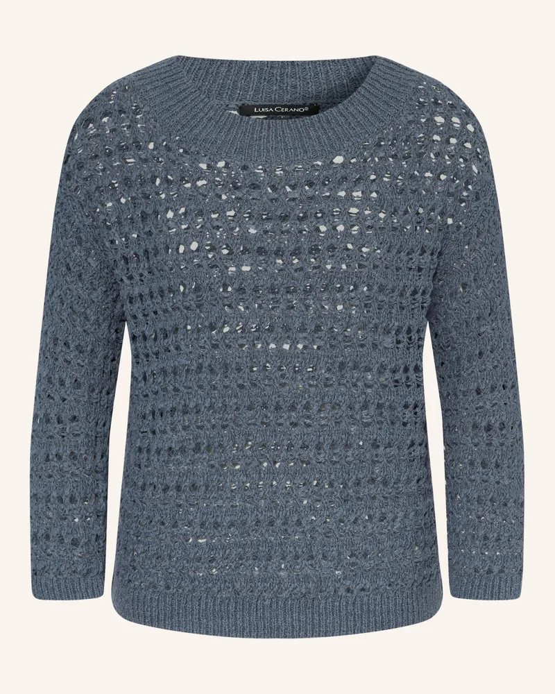 Luisa Cerano Pullover blau Dunkelblau
