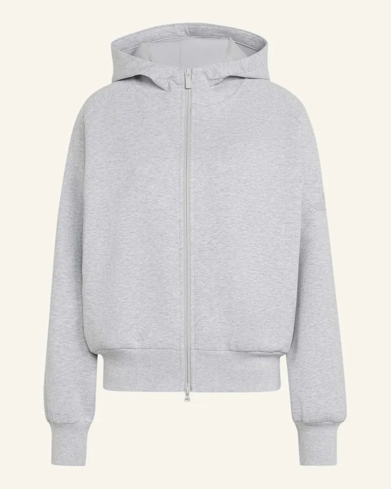 adidas Soft Lux Kapuzenjacke, Reissverschluss grau Grau