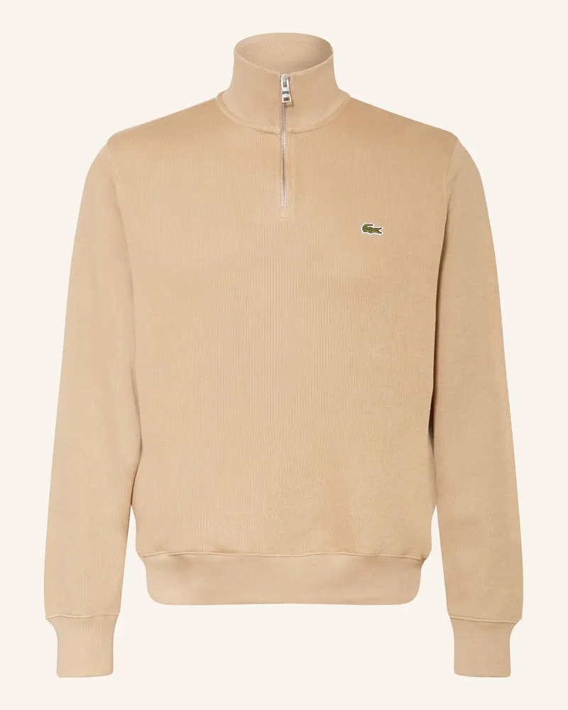 Lacoste Sweat-Troyer Hellbraun