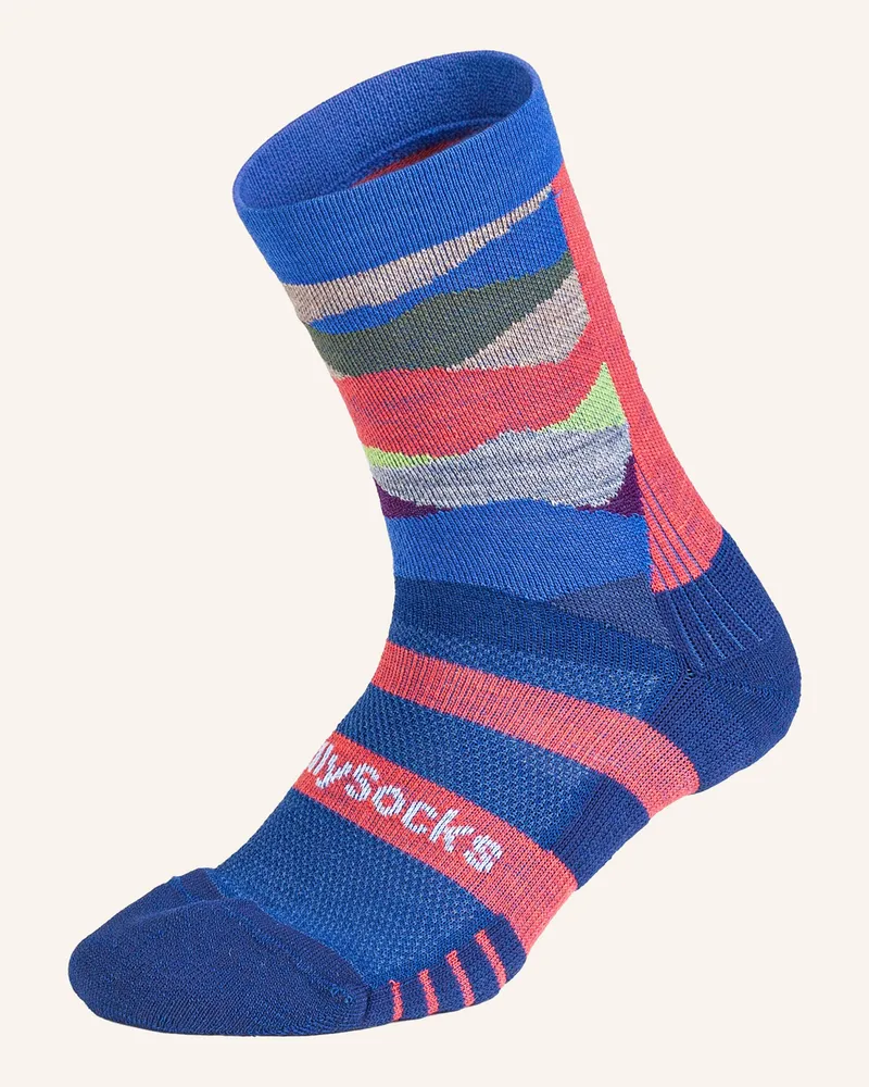 DillySocks Sportsocken Active Merino orange Blau