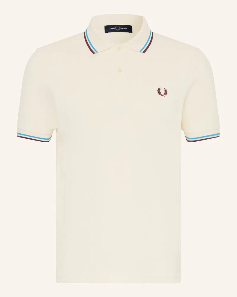 Fred Perry Piqué-Poloshirt Ecru
