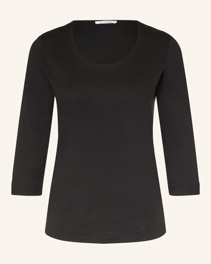 Efixelle Shirt Mit 3/4-Arm schwarz Schwarz