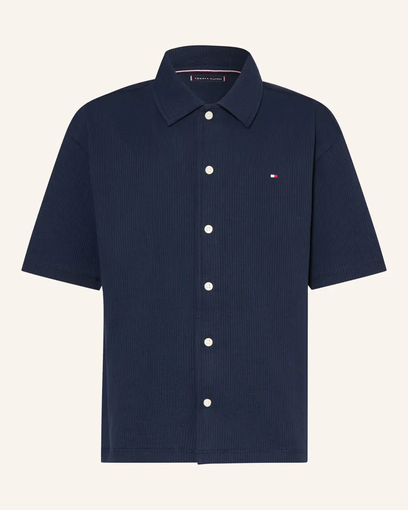 Tommy Hilfiger Kurzarm-Hemd blau Dunkelblau