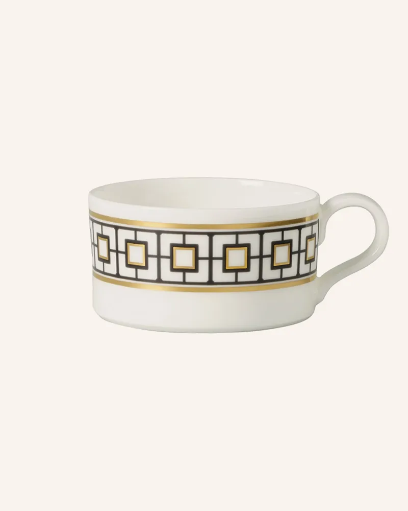 Villeroy & Boch Teeobertasse Metrochic weiss Gelb