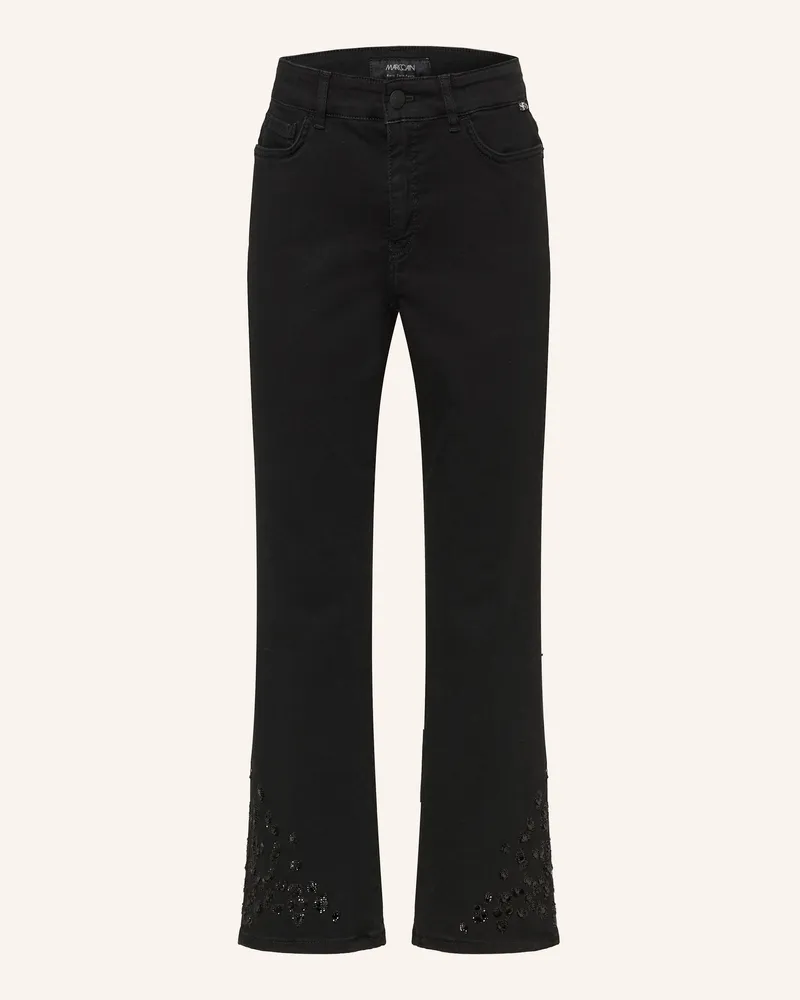 Marc Cain Cropped Jeans Forli Mit Pailletten schwarz 900