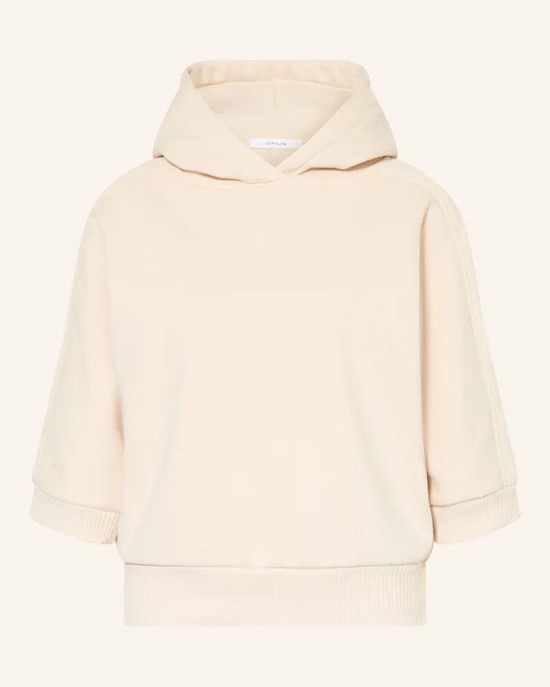 OPUS Hoodie GODIE mit 3/4-Arm Creme