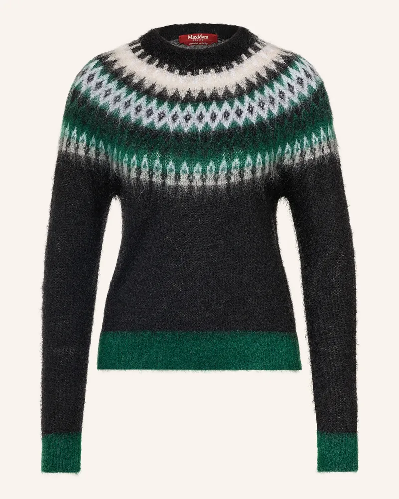 Max Mara Pullover Glassa Mit Mohair schwarz Schwarz