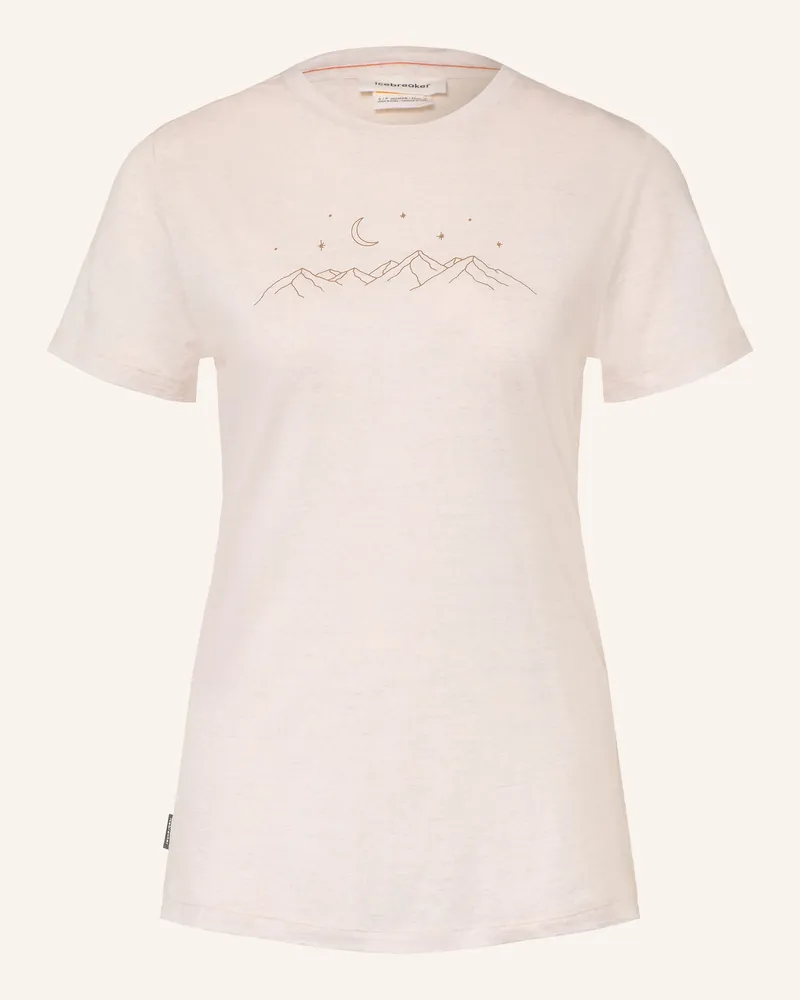 Icebreaker T-Shirt Merino 150 Tech Lite™ Aus Merinowolle weiss Ecru