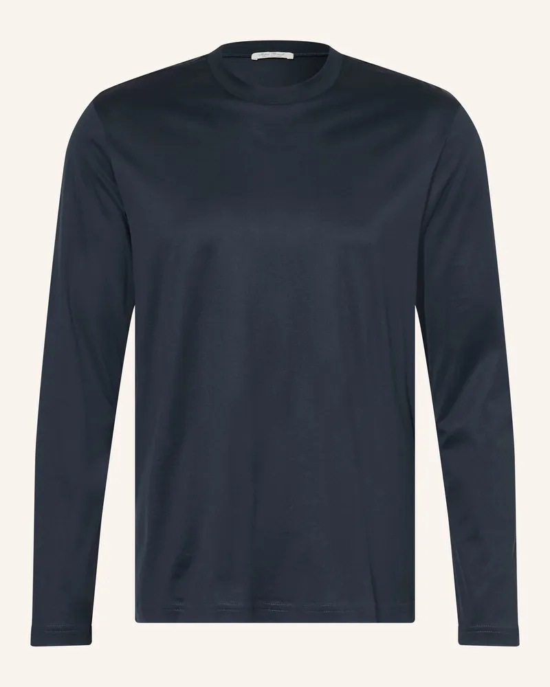 Stefan Brandt Longsleeve blau Dunkelblau