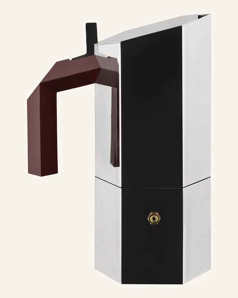 Alessi Espressokocher Menhir silber Silber