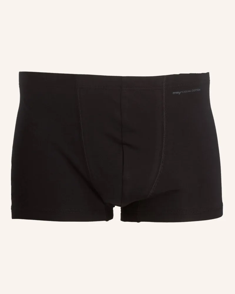 Mey Boxershorts Serie Casual Cotton schwarz Schwarz