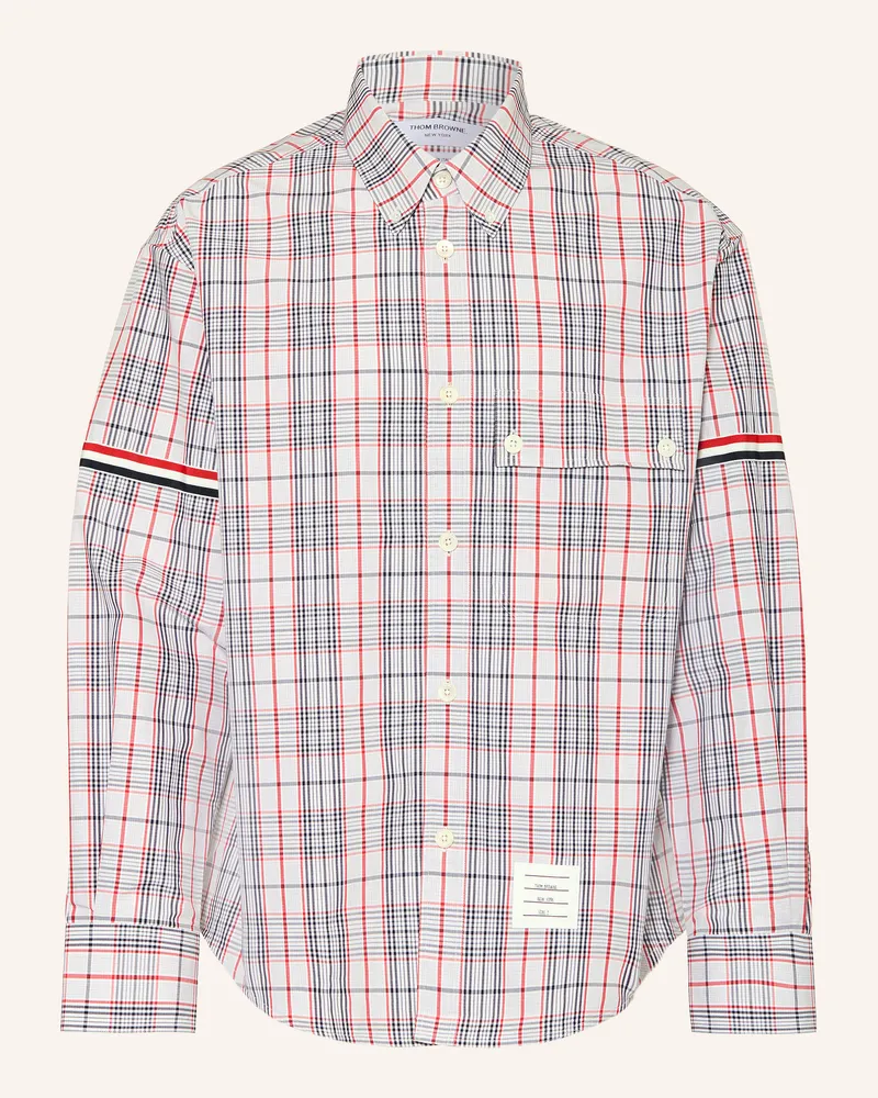 Thom Browne Hemd Comfort Fit Hellgrau