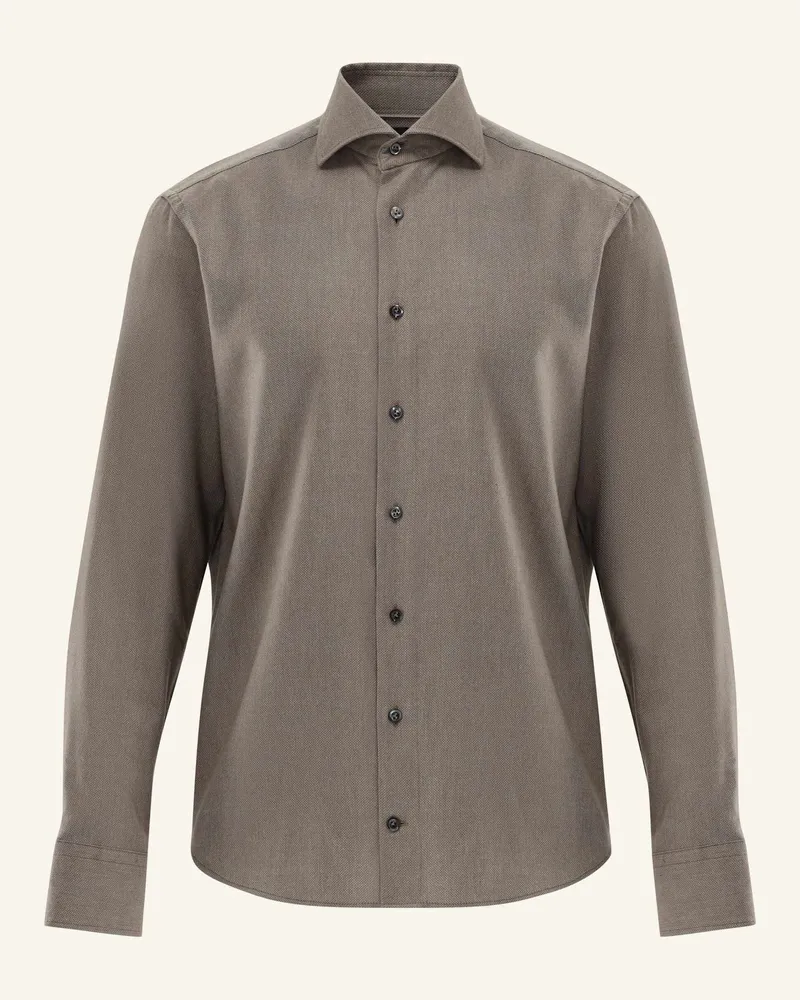 van Laack Hemd Tailor Fit braun Beige