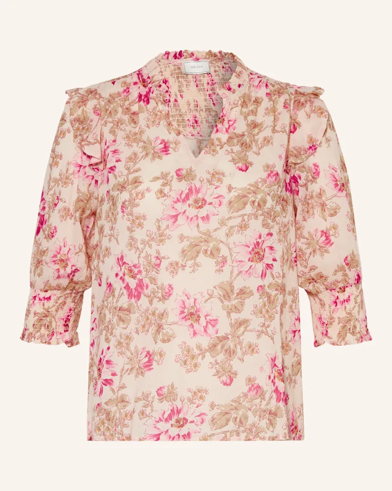 Neo Noir Blusenshirt Davina Mit Rüschen rosa Hellbraun