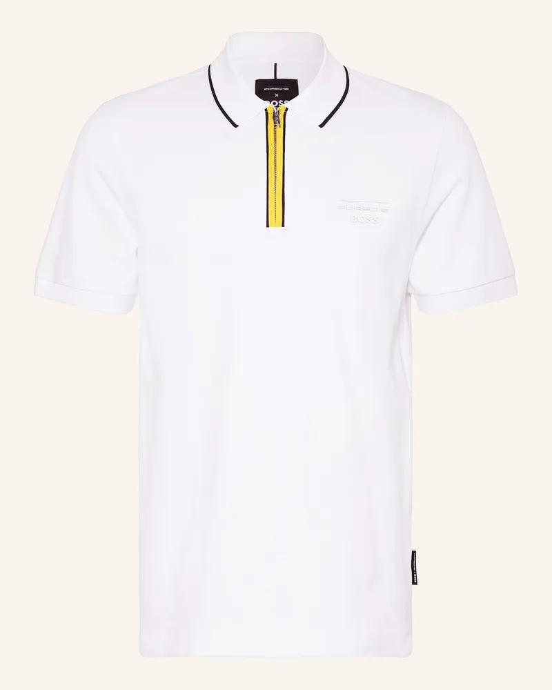 HUGO BOSS Piqué-Poloshirt PARAS Weiss