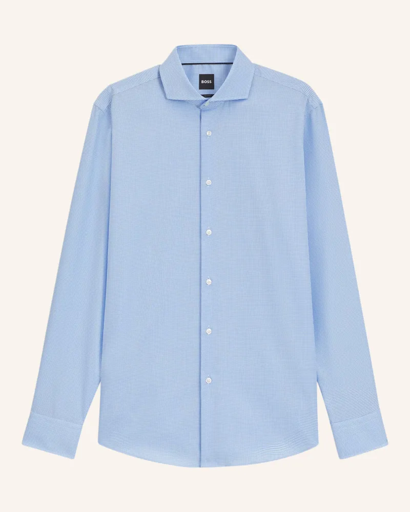 HUGO BOSS Business Hemd H-HANK-SPR-B1-C1-253 Slim Fit Hellblau