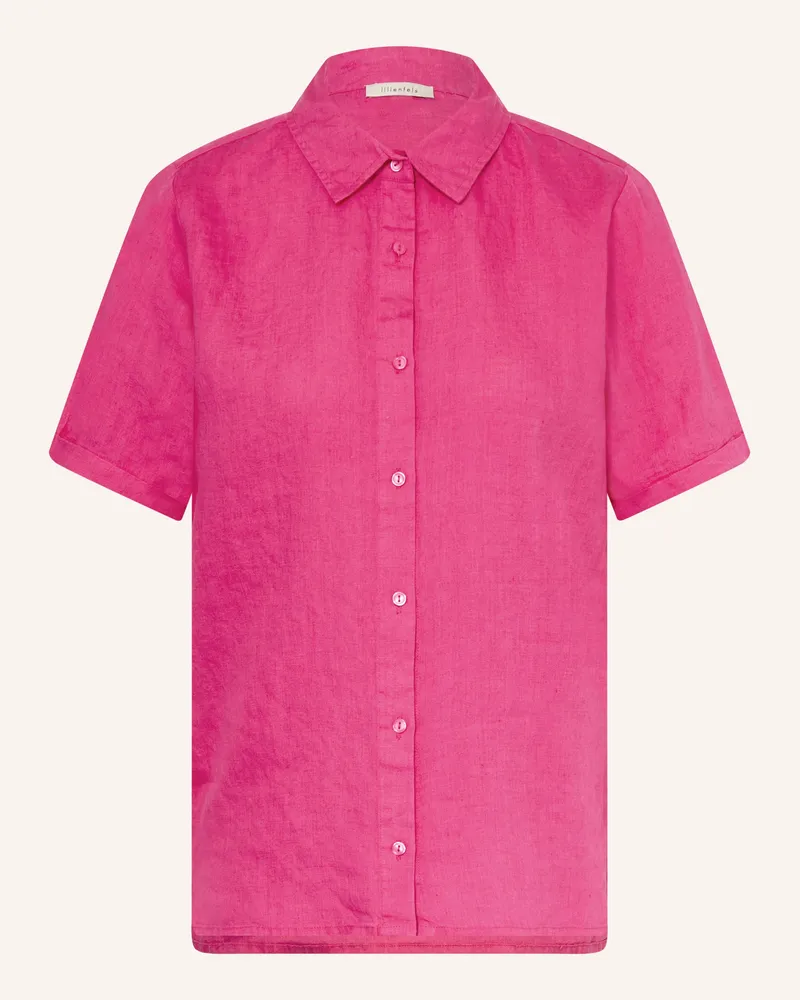 lilienfels Hemdbluse Aus Leinen pink Pink