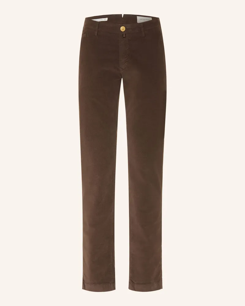 Jacob Cohën Chino Bobby Slim Fit braun Dunkelbraun