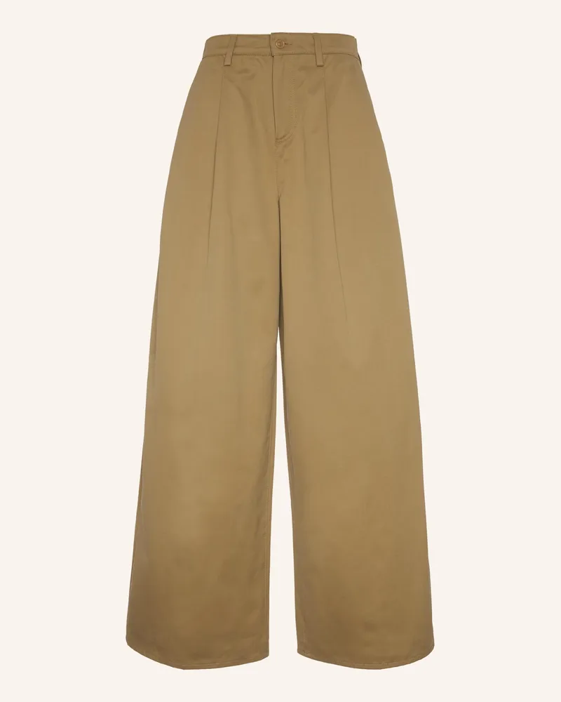 7 for all mankind Chino Pants Pleated Wide Wide Leg Fit beige Beige