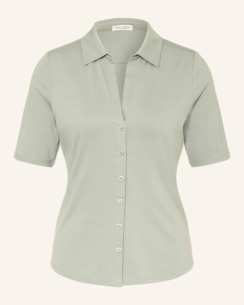 Marc O'Polo Jerseybluse Hellgrün