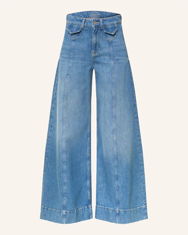 HUGO BOSS Wide Leg Jeans Jane blau Blau