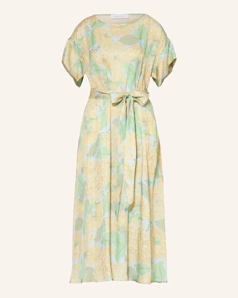 Rich&Royal Satinkleid gelb Hellgrün