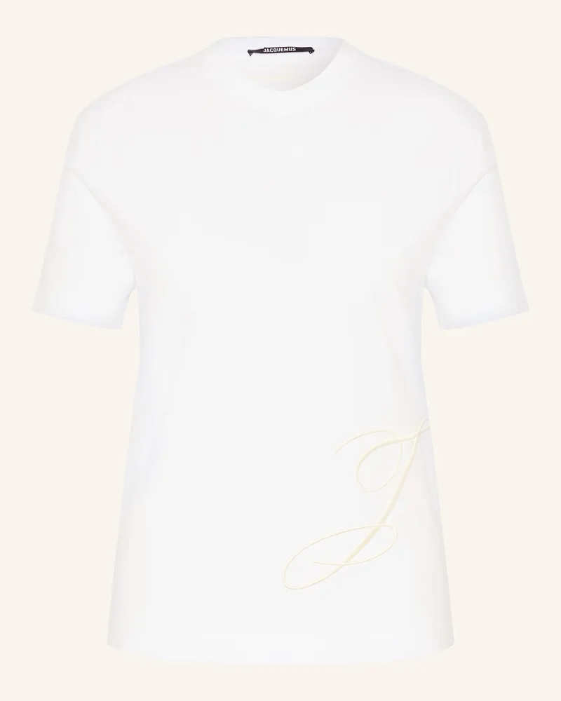 Jacquemus T-Shirts Le Tshirt J weiss Ecru