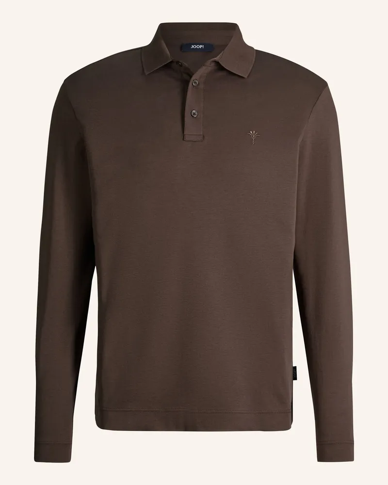 JOOP! Langarm-Poloshirt Modern Fit braun Dunkelbraun