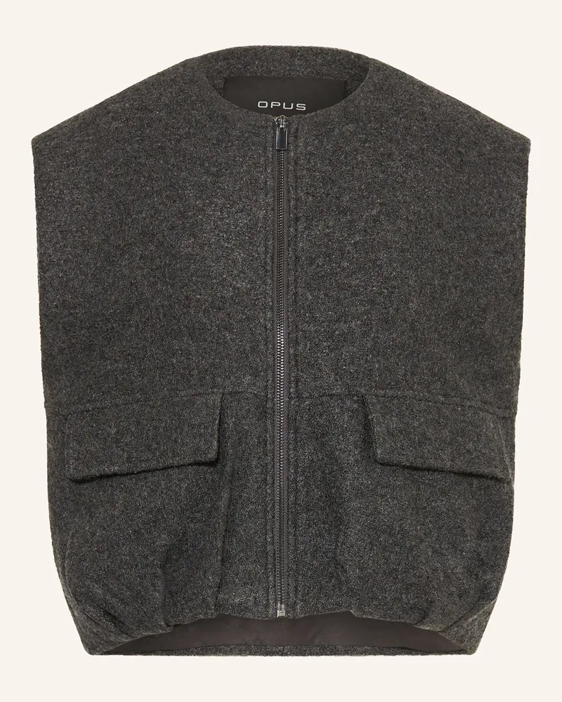 OPUS Weste WOMAYA Dunkelgrau