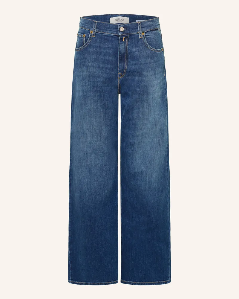 Replay Wide Leg Jeans Cary blau C009